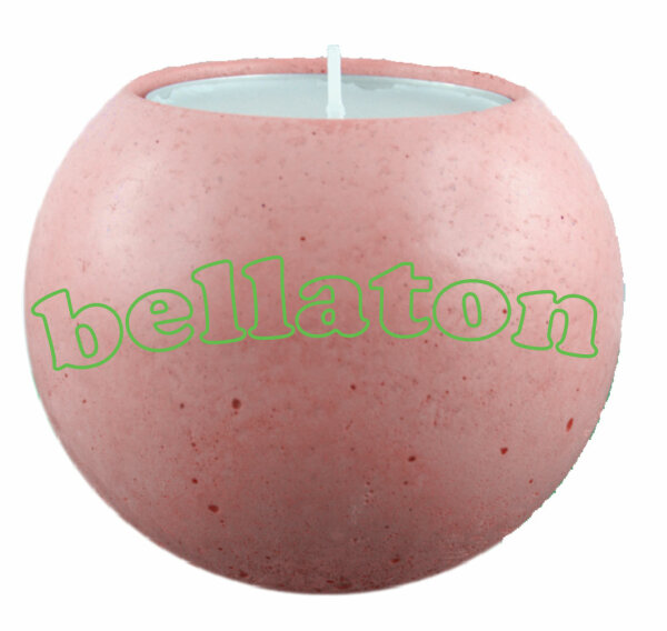 bellaton - Big Ball mit Maxi-Teelicht, ROSA glanzton